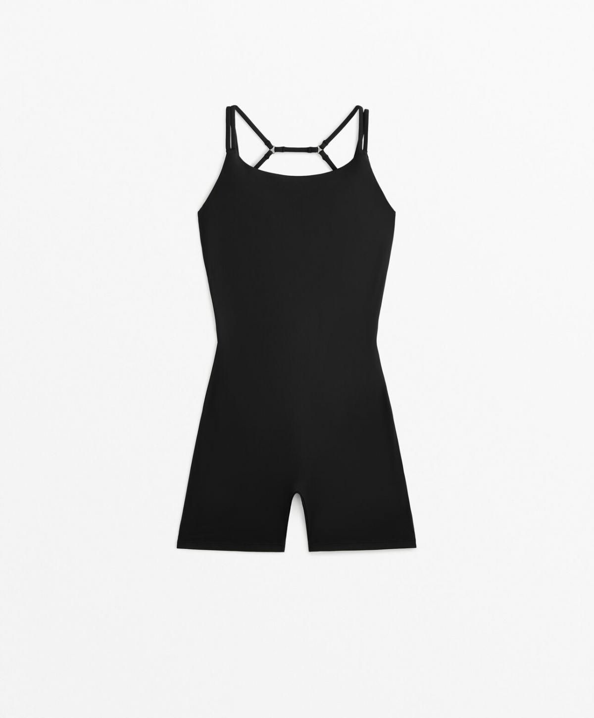 오이쇼 테크니컬 브리더블 숏 점프수트 COMFORTLUX 링 스트랩 3212/222 BLACK - 상품 이미지
