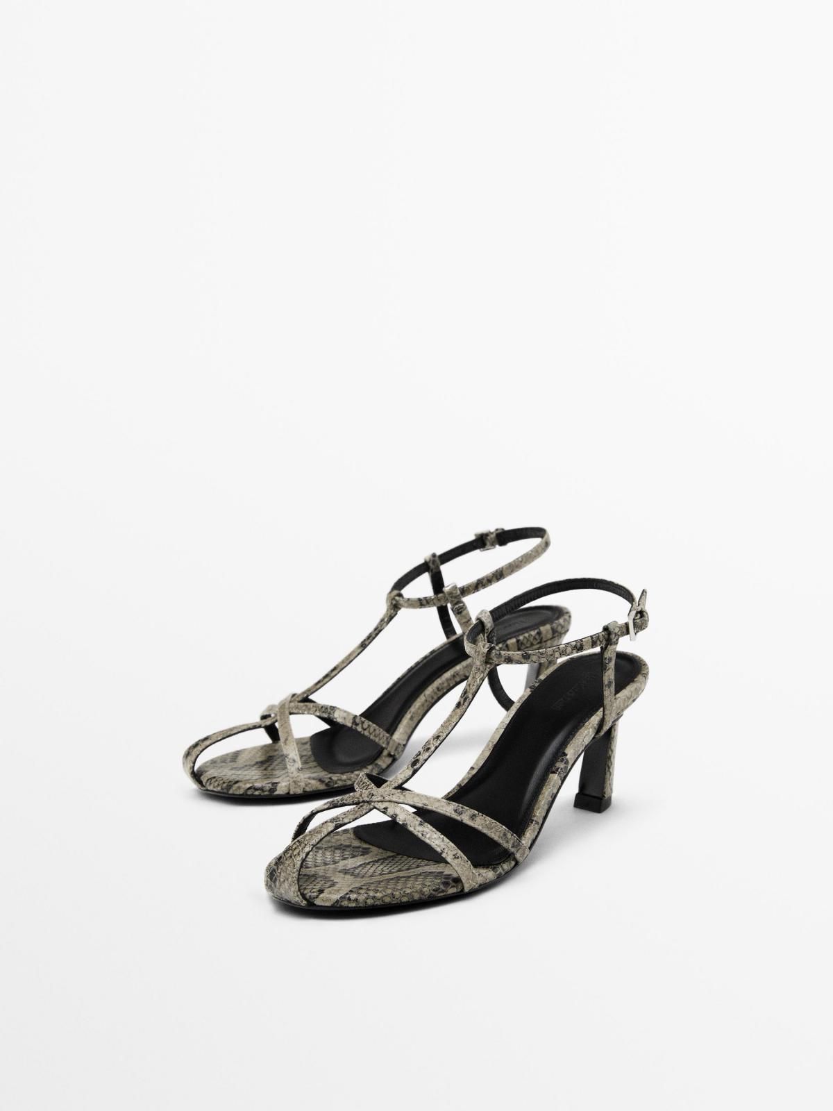 마시모두띠 애니멀 프린트 스트랩 힐 샌들 1624/650 ANIMAL PRINT - 상세 이미지 2