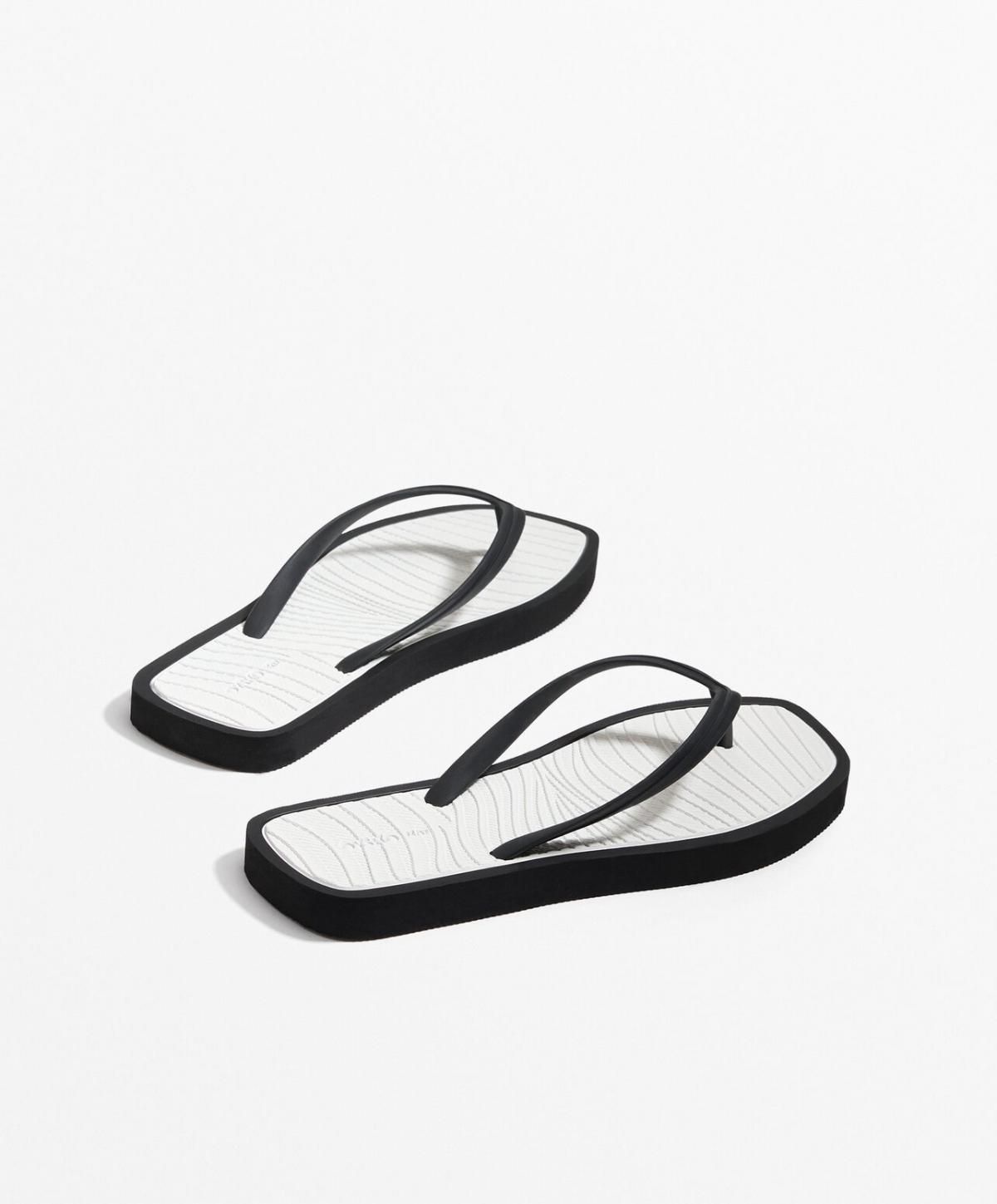 오이쇼 텍스처 스트랩 비치 샌들 1302/580 WHITE - 상세 이미지 4