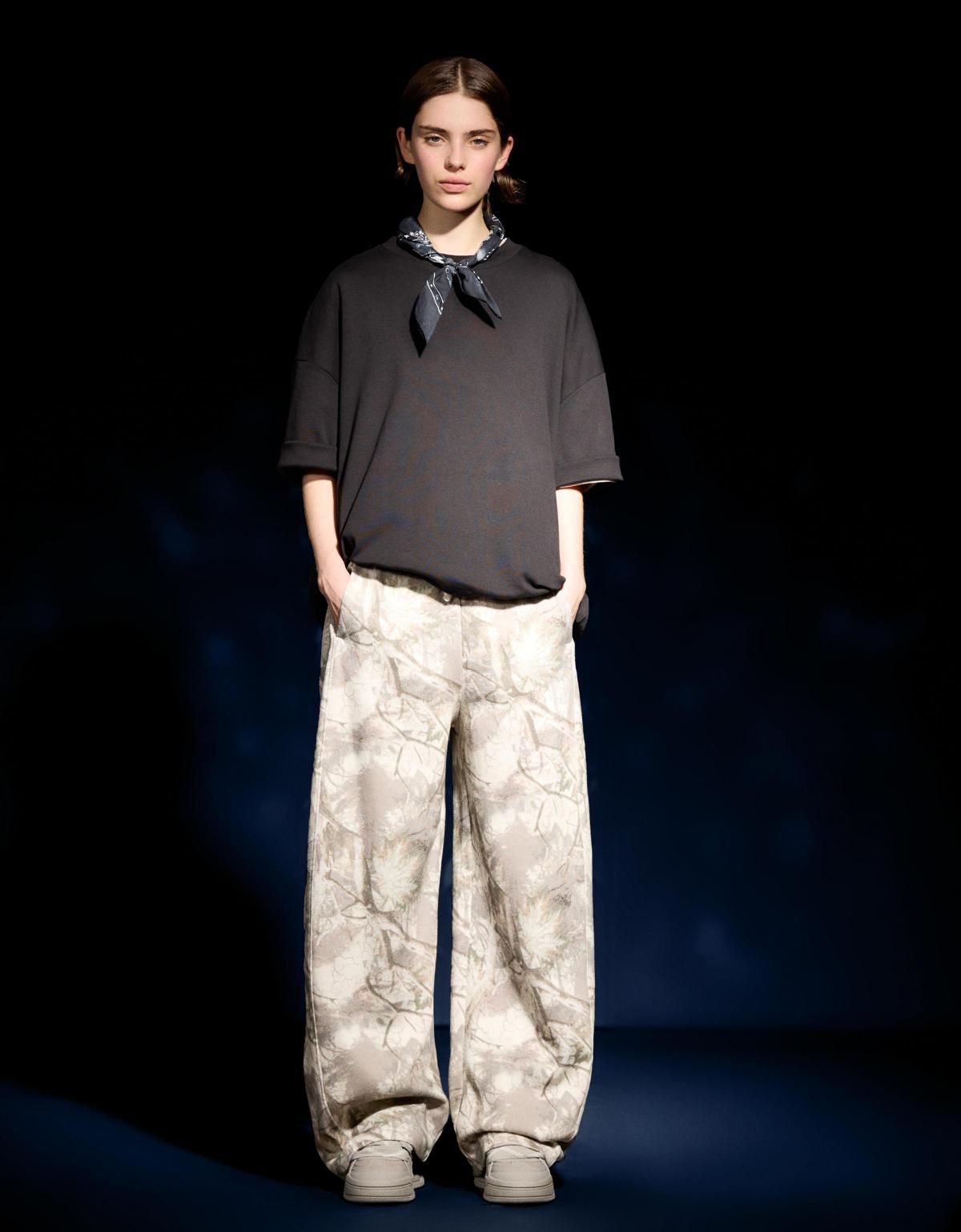 버쉬카 플러시 배럴 프린트 팬츠 5089/033 SAND - 상세 이미지 4