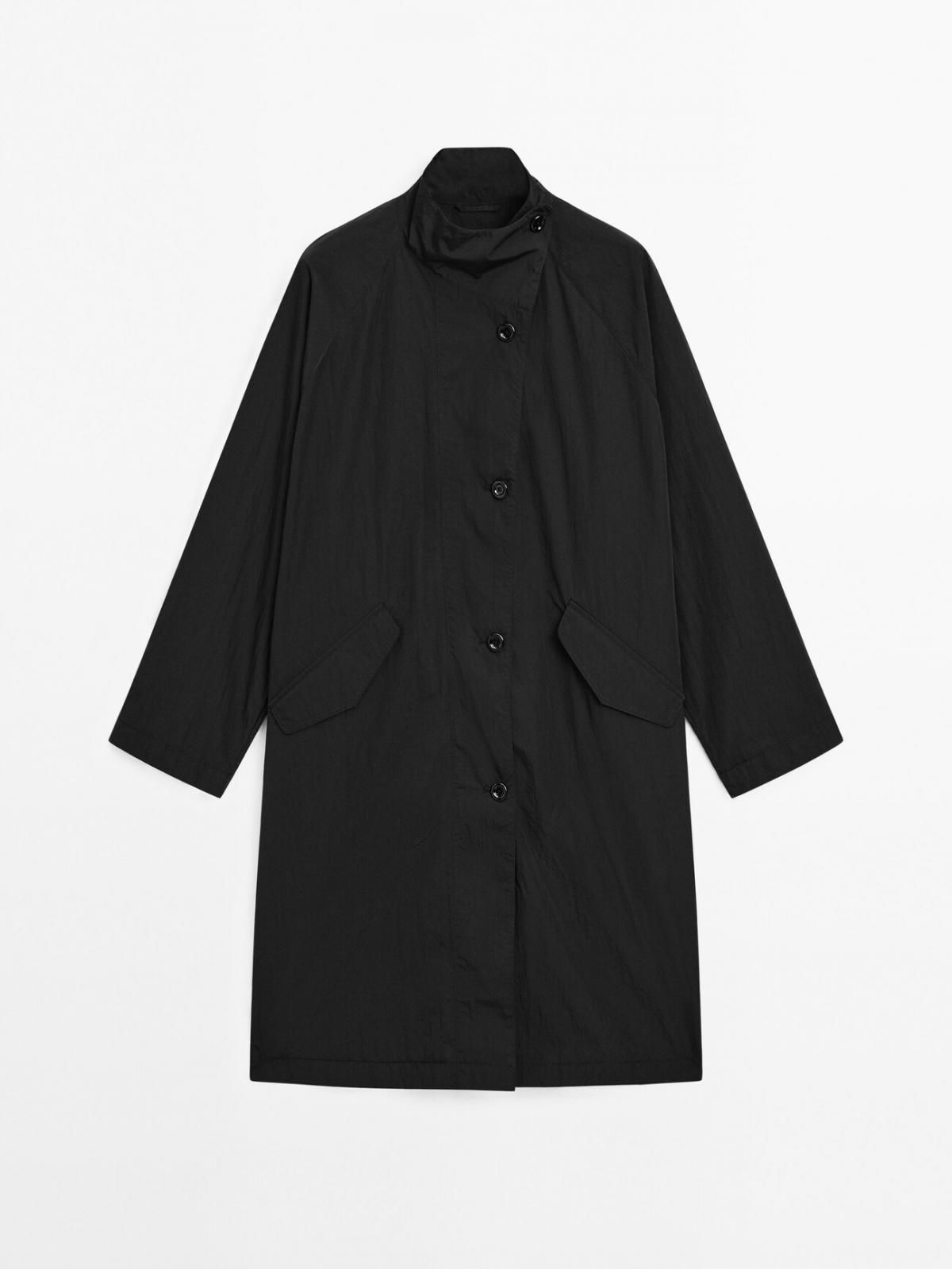 마시모두띠 테크니컬 발수 라이트 트렌치코트 6781/881 BLACK - 상품 이미지