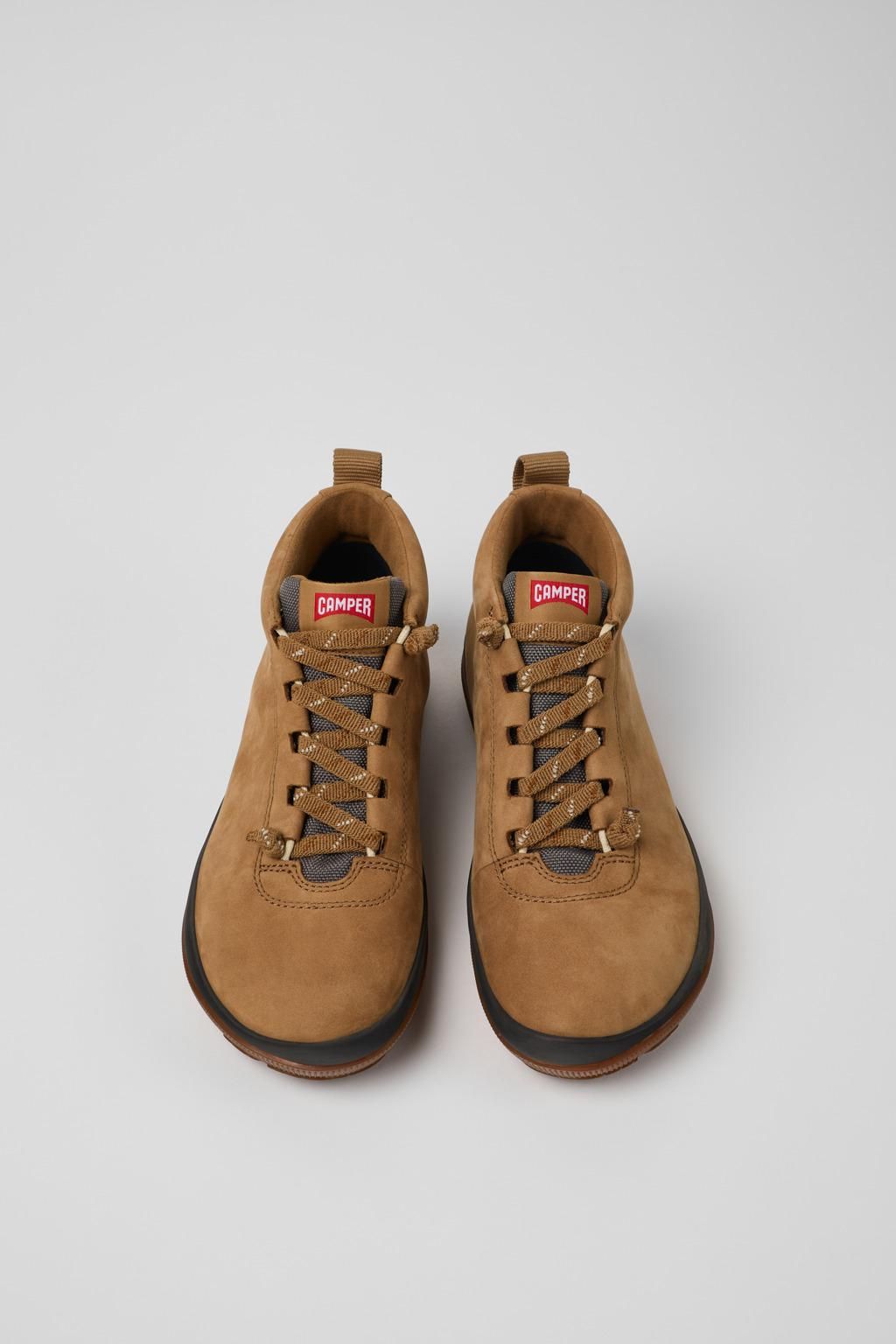 캠퍼 테크니컬 고어텍스 브라운 누벅 앵클부츠 Peu Pista K400481-021 BROWN - 상세 이미지 4