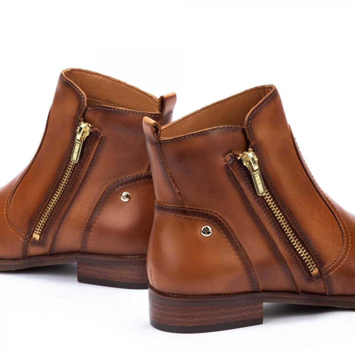 피콜리노스 클래식 골드지퍼 레더 앵클부츠 ROYAL W4D-8795 BRANDY - 상세 이미지 3