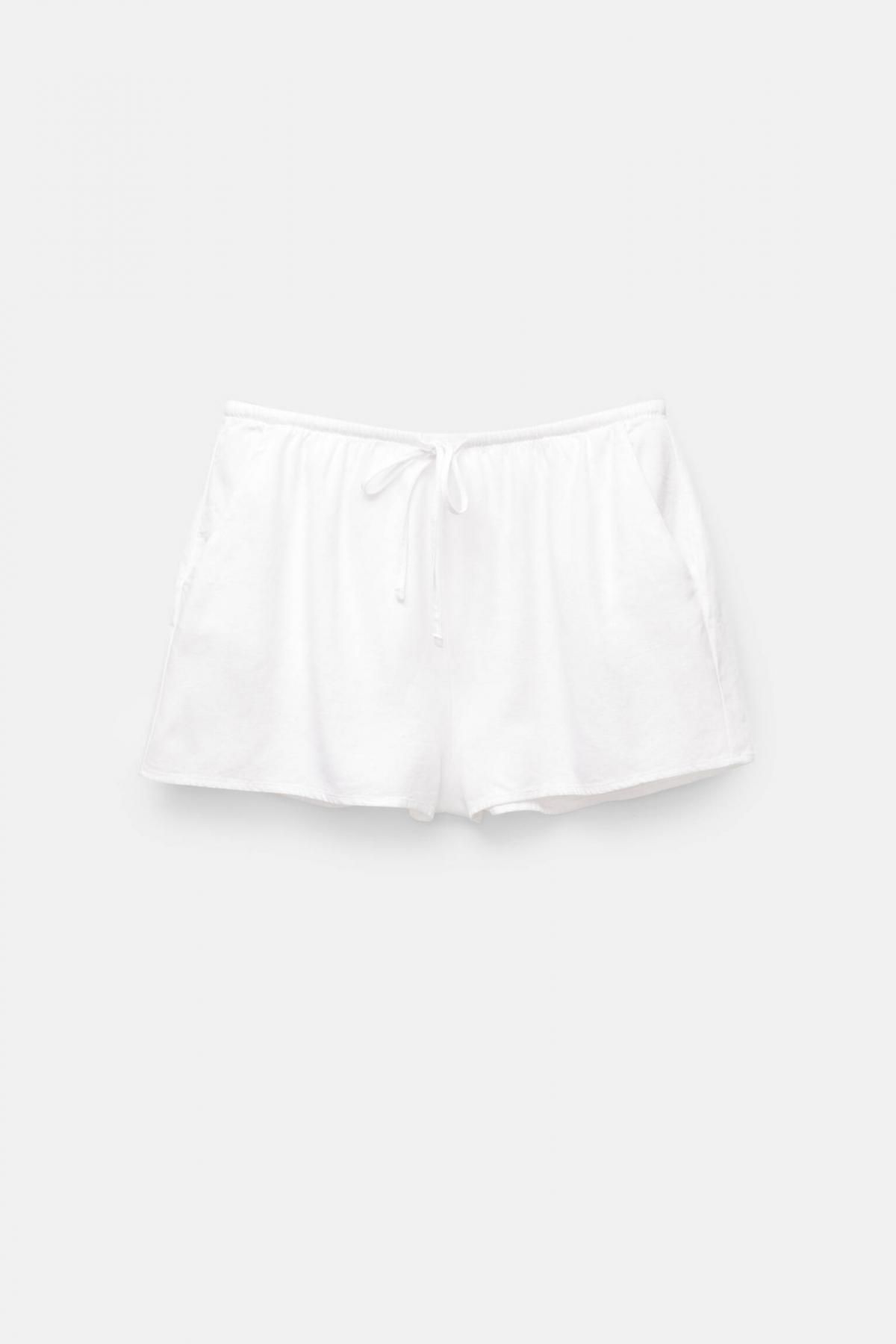 풀앤베어 라이트웨이트 린넨블렌드 밴딩 반바지 7696/328 WHITE - 상품 이미지