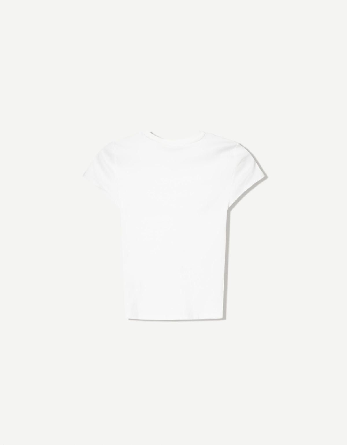 버쉬카 크루넥 반팔 티셔츠 2666/152 OFF WHITE - 상세 이미지 5