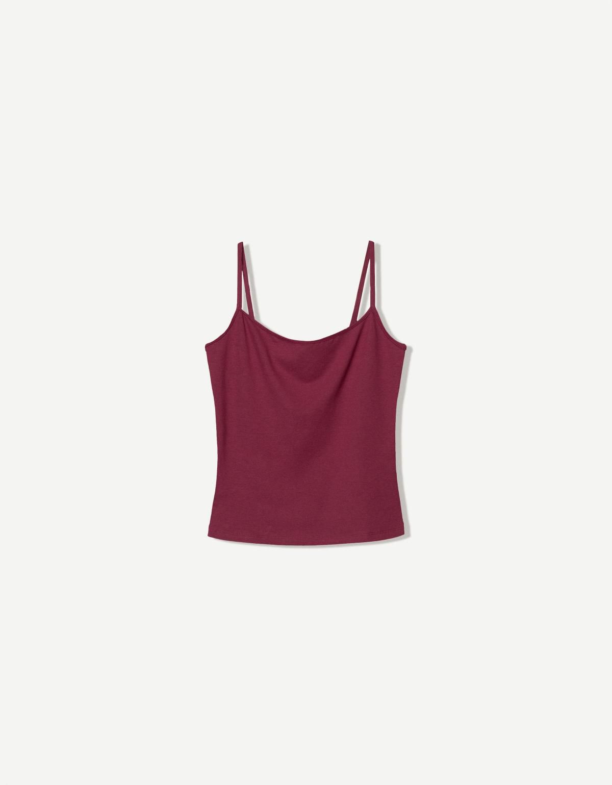 버쉬카 스트랩 탑 3941/443 BURGUNDY - 상품 이미지