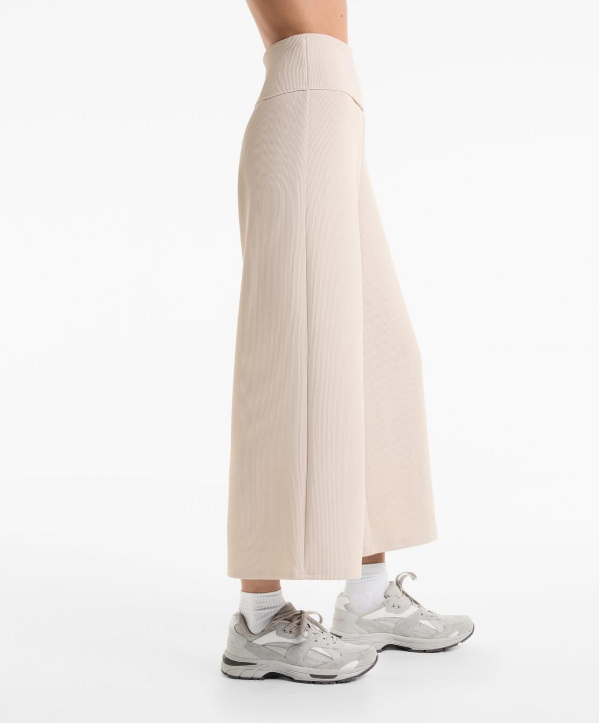 오이쇼 모달 립 프리미엄 웨이스트 폴드와이드 팬츠 3325/737 PALEMINK - 상세 이미지 5