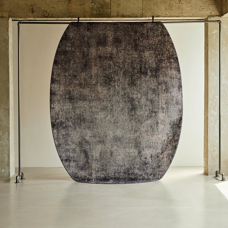 벨기에 BASALT ART 바솔트 아트 마블 룩 러그 애쉬그레이, 원형 M _ 2000mm