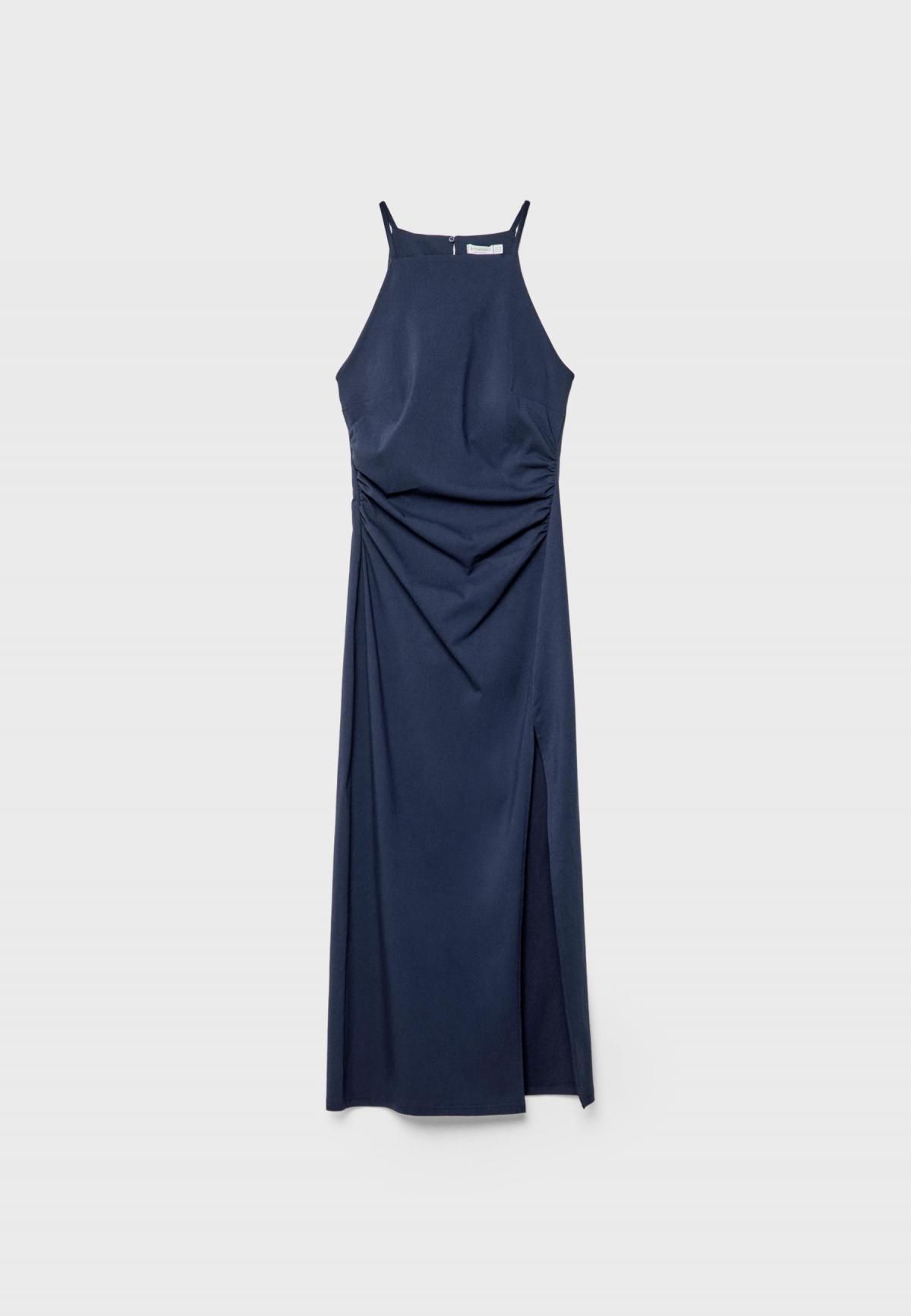 스트라디바리우스 슬림핏 테크니컬 미디 홀터넥 원피스 2364/200 NAVY BLUE - 상품 이미지