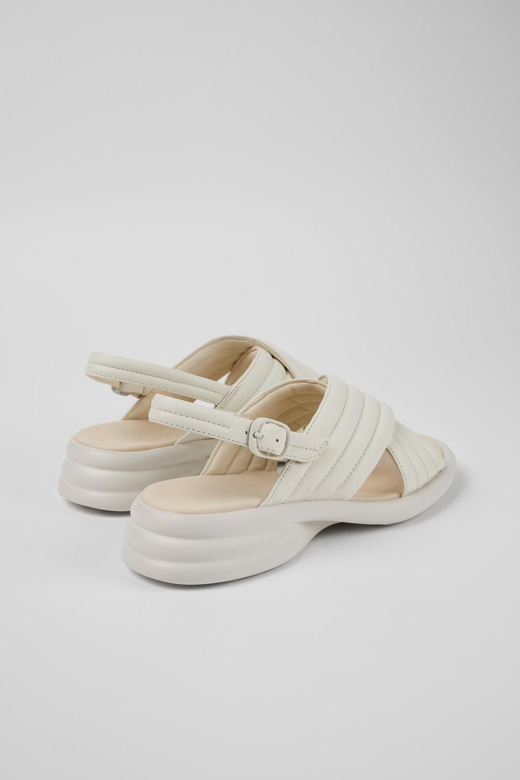 캠퍼 화이트 크로스 웨지 스트랩 샌들 Spiro K201494-010 WHITE - 상세 이미지 3