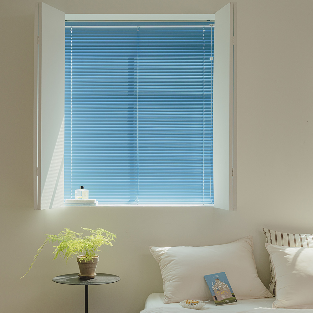 바자르 25mm 알루미늄 맞춤제작 블라인드 거실 베란다 창문 우측 36x20