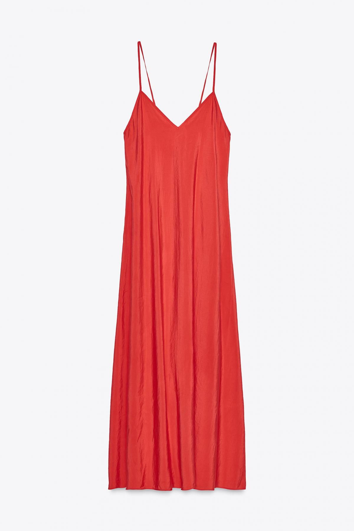 자라 플루이드 미디 원피스 5721/220 RED / CORAL - 메인 이미지