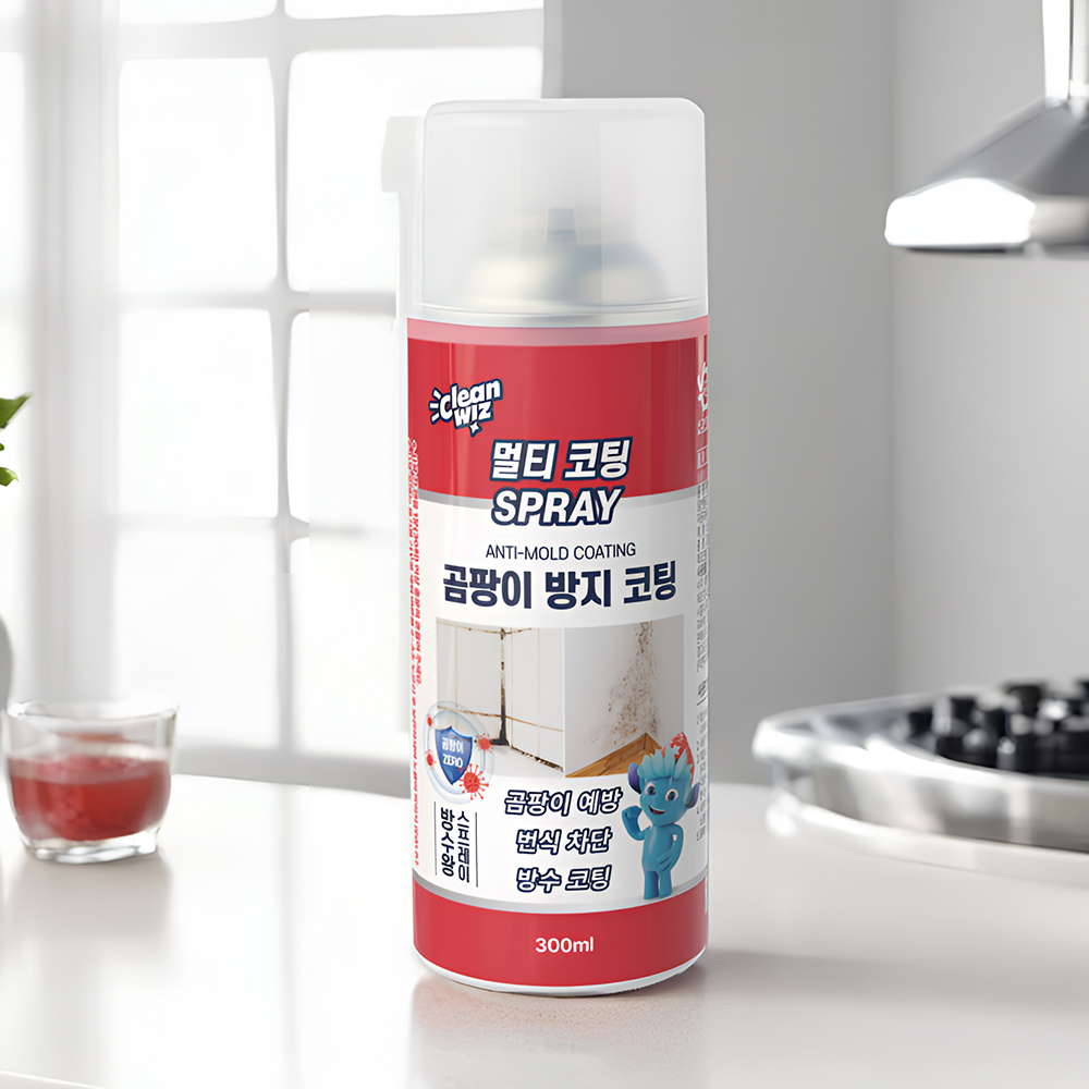 크린위즈 멀티 곰팡이 방지 제거제 스프레이 코팅제 300ml 투명 백색 4통 8통 - 상세 이미지 4
