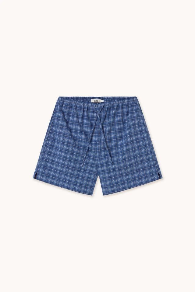 타이니코튼 체크패턴 캐주얼 쇼츠 SS25-705M86 ONE COLOR - 상품 이미지