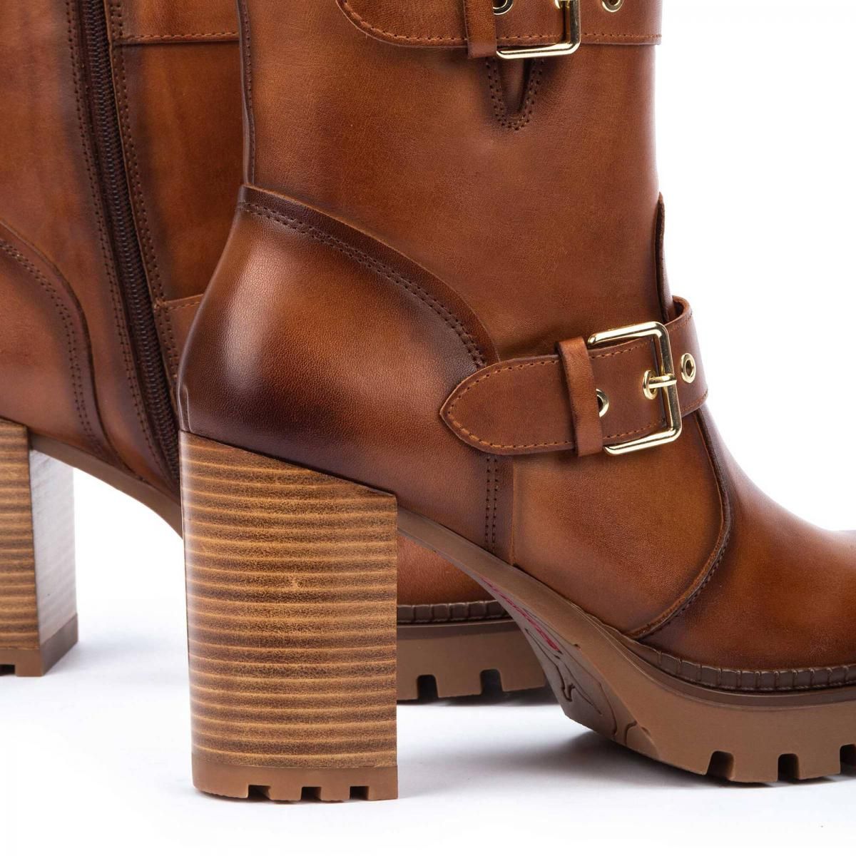 피콜리노스 청키힐 캐주얼 버클 앵클 부츠 CERVERA W1J-8791 BRANDY - 상세 이미지 3