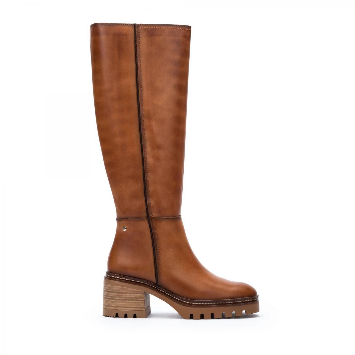 피콜리노스 클래식 브라운 롱 부츠 VALLADOLID W5D-9801 BRANDY - 메인 이미지