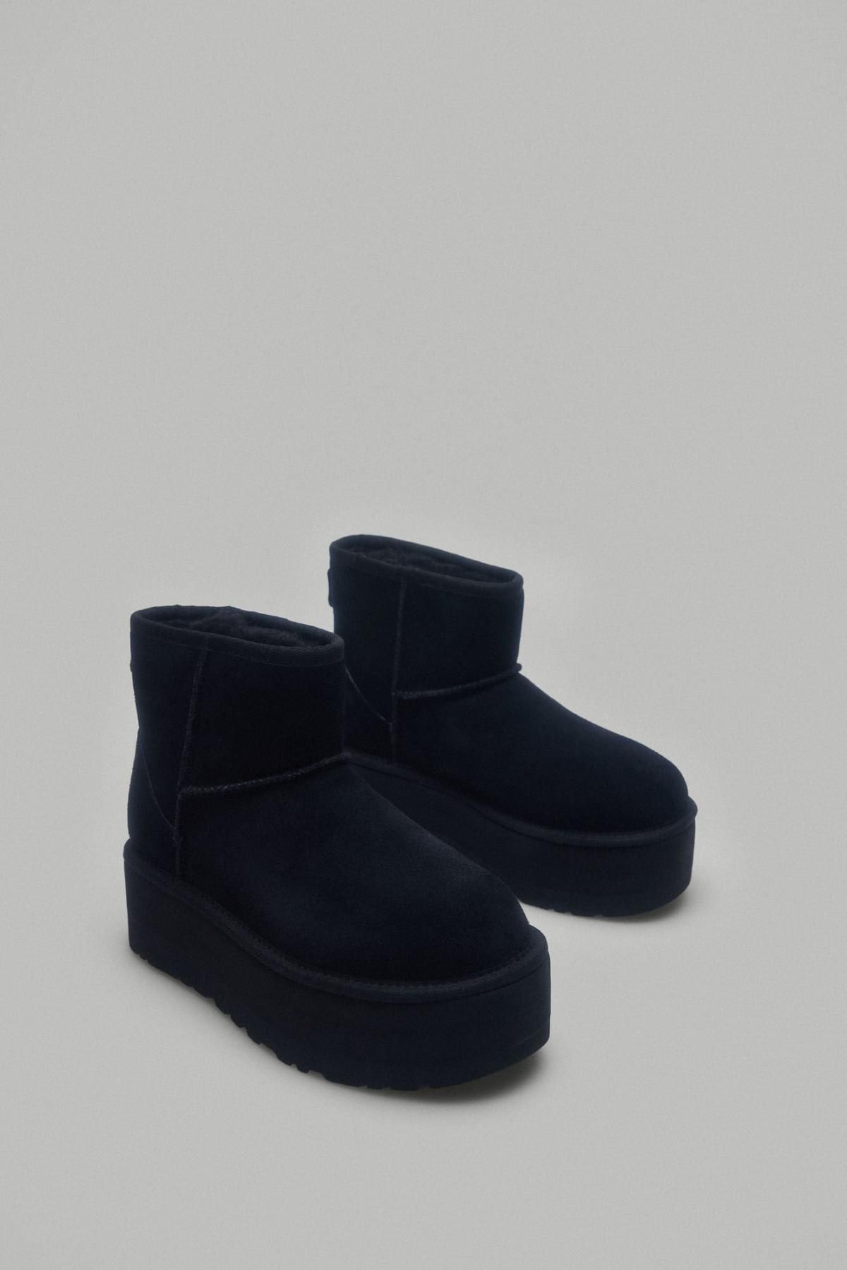 어그 플랫폼 앵클부츠 퍼안감 UGG 클래식 미들부츠 3896315 NEGRO - 상세 이미지 3