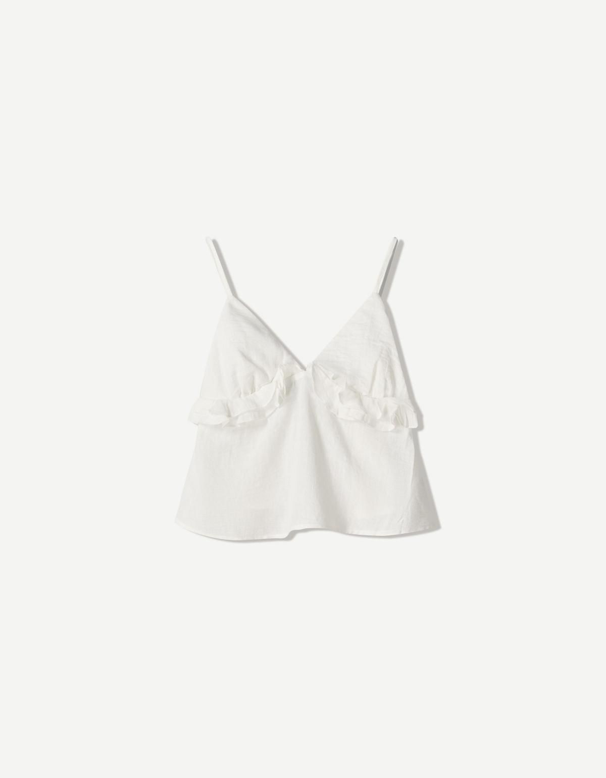 버쉬카 러스틱 민소매 탑 3807/741 WHITE - 메인 이미지