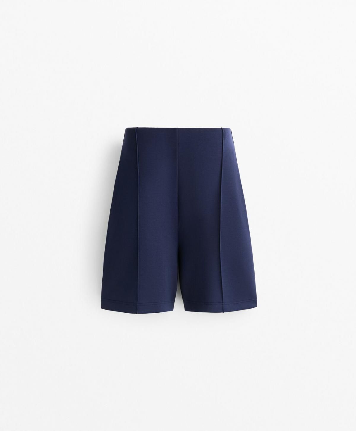 오이쇼 소프트터치 모달 하이웨이스트 버뮤다 반바지 3328/791 NAVY - 상품 이미지