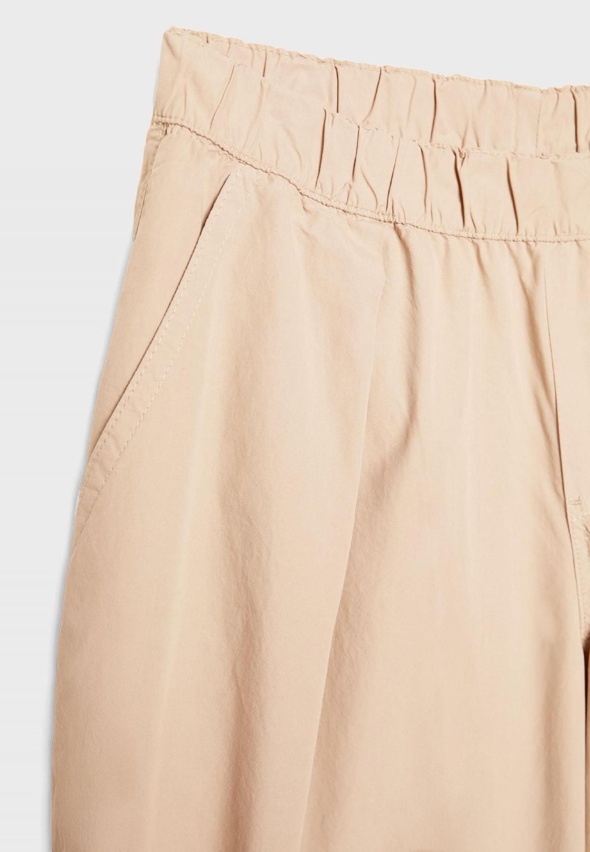 스트라디바리우스 경량 코튼 배럴 와이드 팬츠 8261/110 STONE - 상세 이미지 4