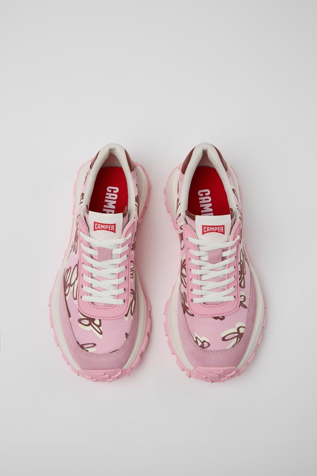 캠퍼 멀티컬러 레트로 테크니컬 VIBRAM 드리프트 트레일 여성 스니커즈 K201462-038 PINK - 상세 이미지 4