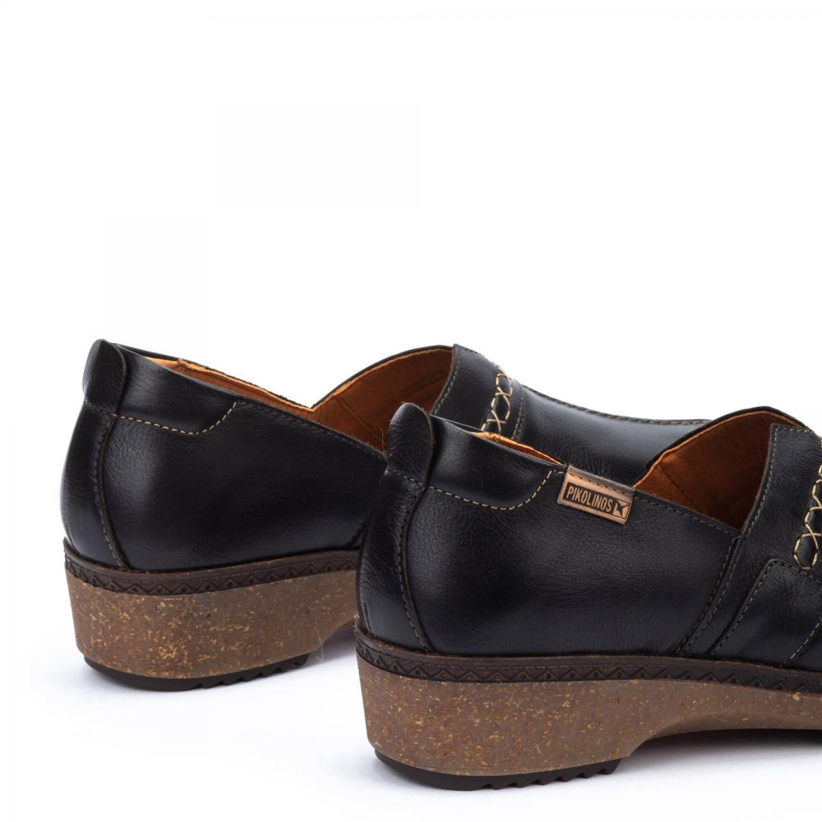 피콜리노스 컴포트 레더 로우힐 슈즈 GRANADA W0W-3627 BLACK - 상세 이미지 3