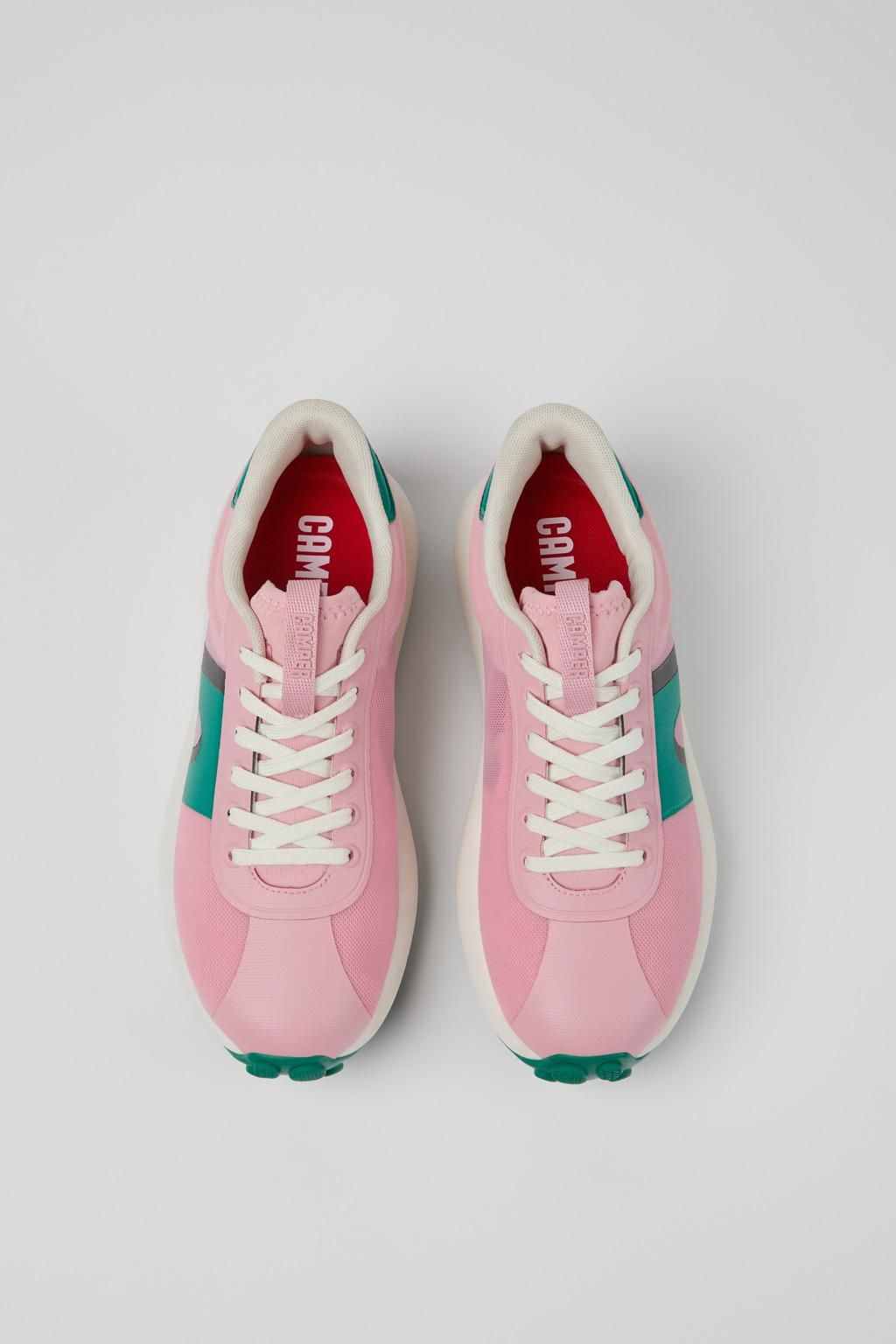 캠퍼 멀티컬러 스티치프리 테크니컬 여성 로우탑 스니커즈 Pelotas Athens K201614-017 PINK - 상세 이미지 4