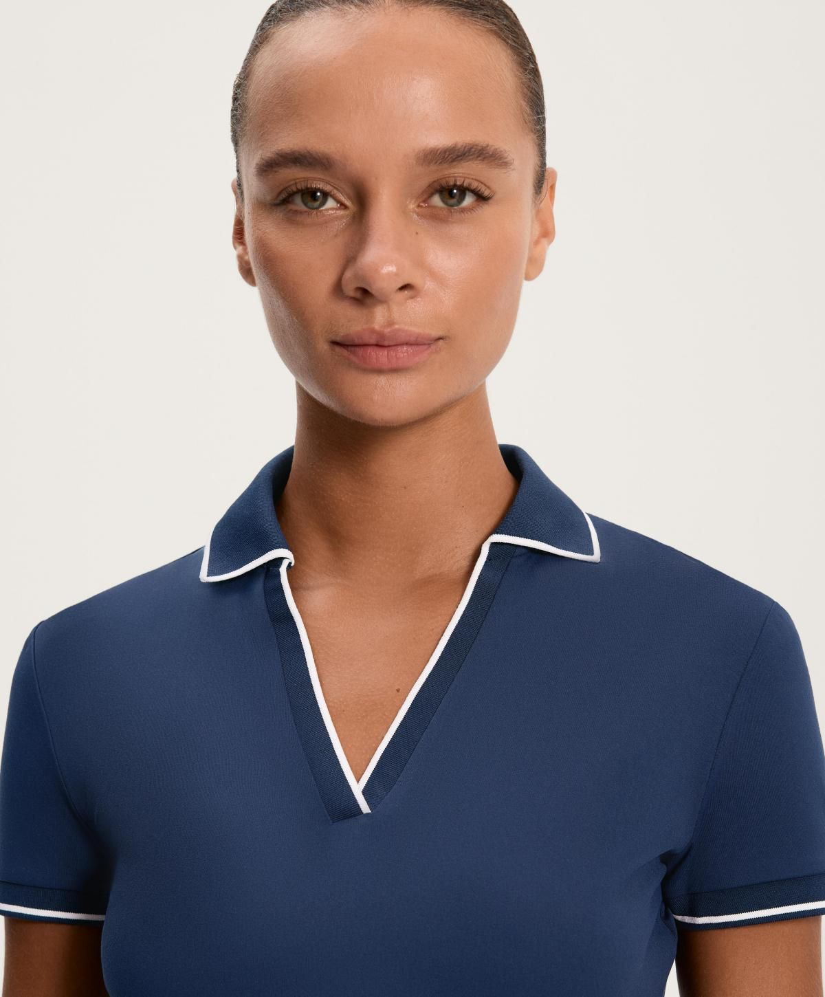 오이쇼 테크니컬 파이핑 컴포트럭스 반팔 폴로 셔츠 0604/904 NAVY - 상세 이미지 5