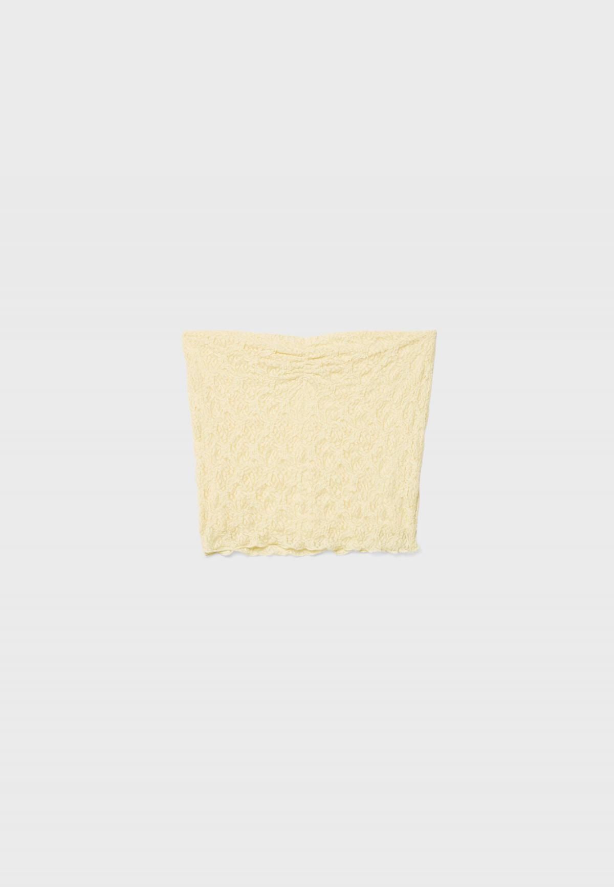스트라디바리우스 레이스 민소매 튜브탑 밴드 탑 8066/505 PASTEL YELLOW - 상세 이미지 2