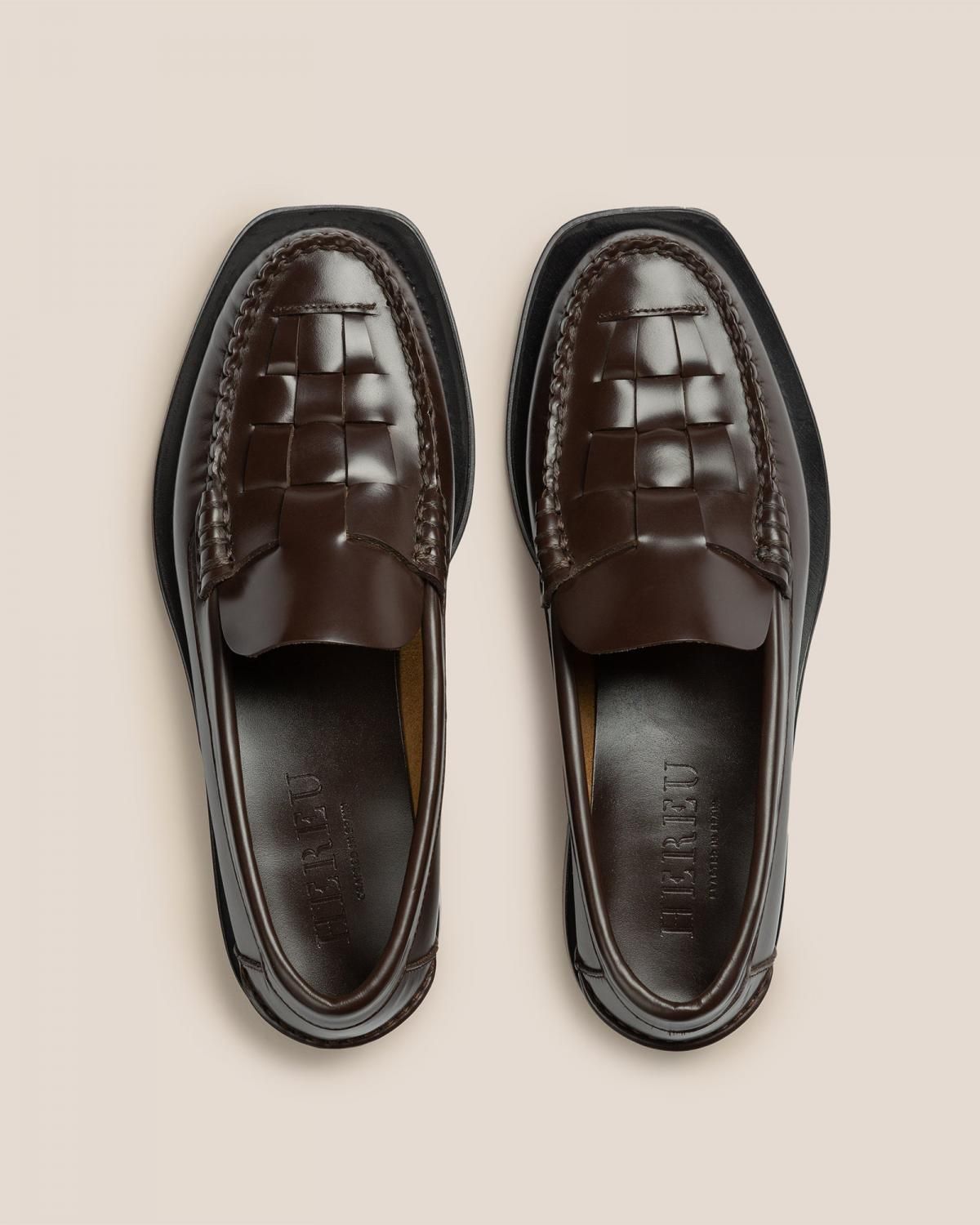 헤레우 놈벨라 인터우븐 슬립온 로퍼 7697071177944 DARK BROWN - 상세 이미지 2