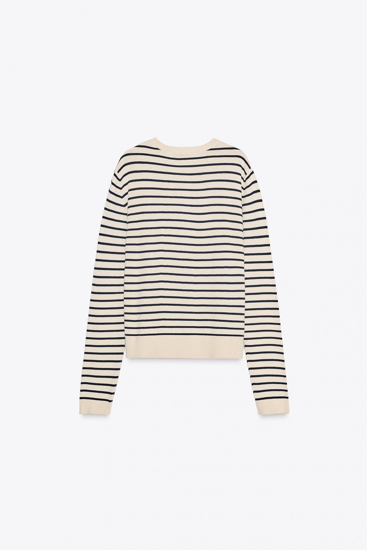 자라 스트라이프 니트 카디건 3433/011 STRIPED - 상세 이미지 3