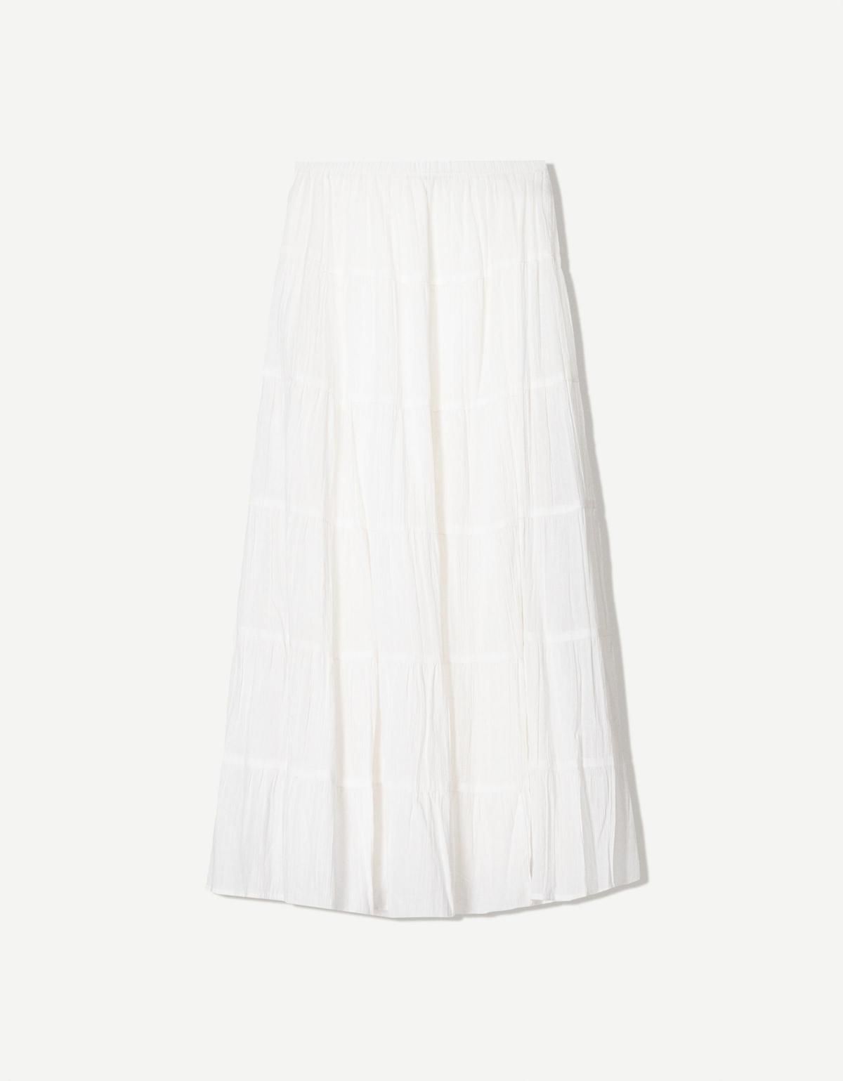 버쉬카 보헤미안 맥시 스커트 0978/207 OFF WHITE - 상세 이미지 5