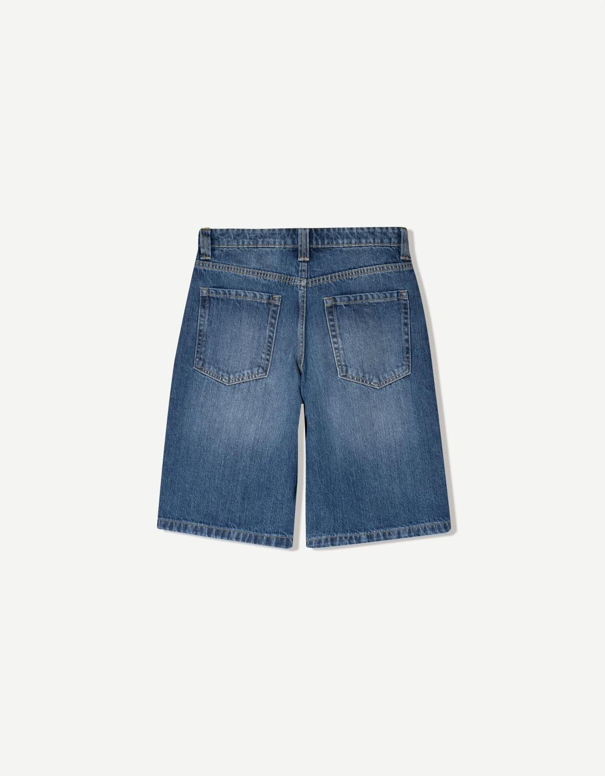 버쉬카 배기 데님 쇼츠 3193/335 BLUE - 상세 이미지 2