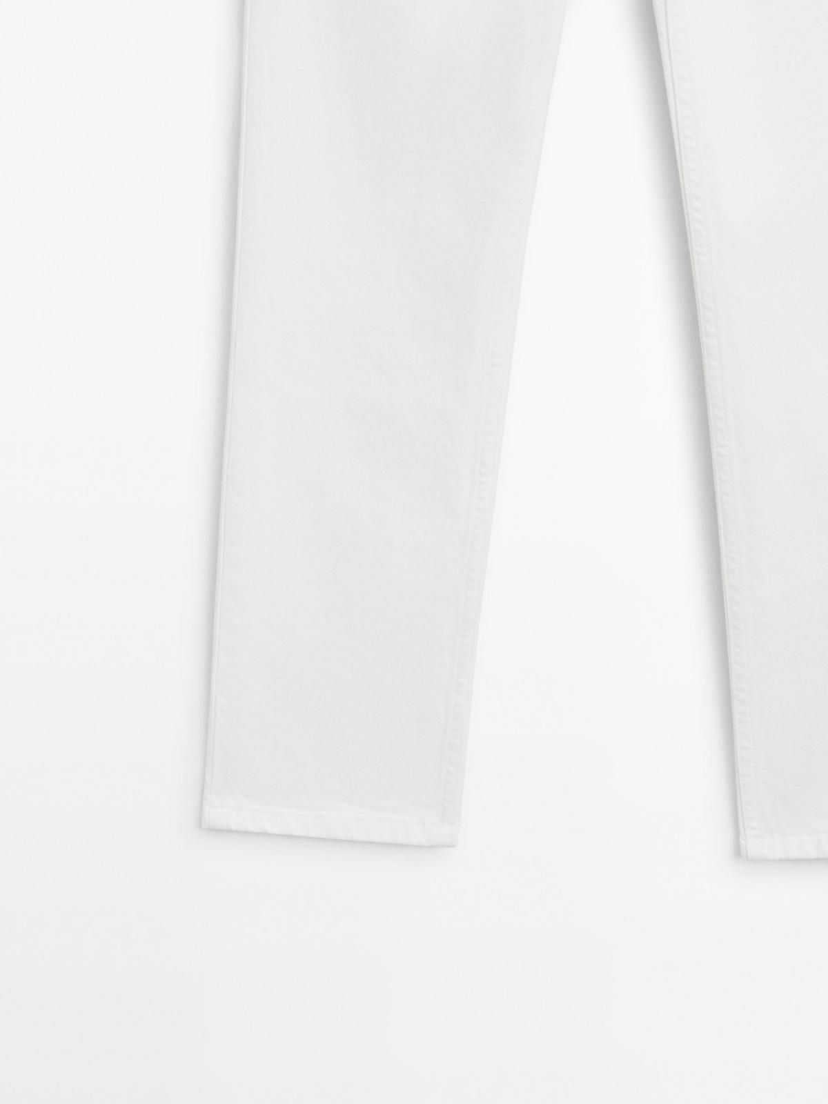 마시모두띠 화이트 미드라이즈 슬림핏 크롭 데님 팬츠 5060/718 OFF WHITE 이미지 8