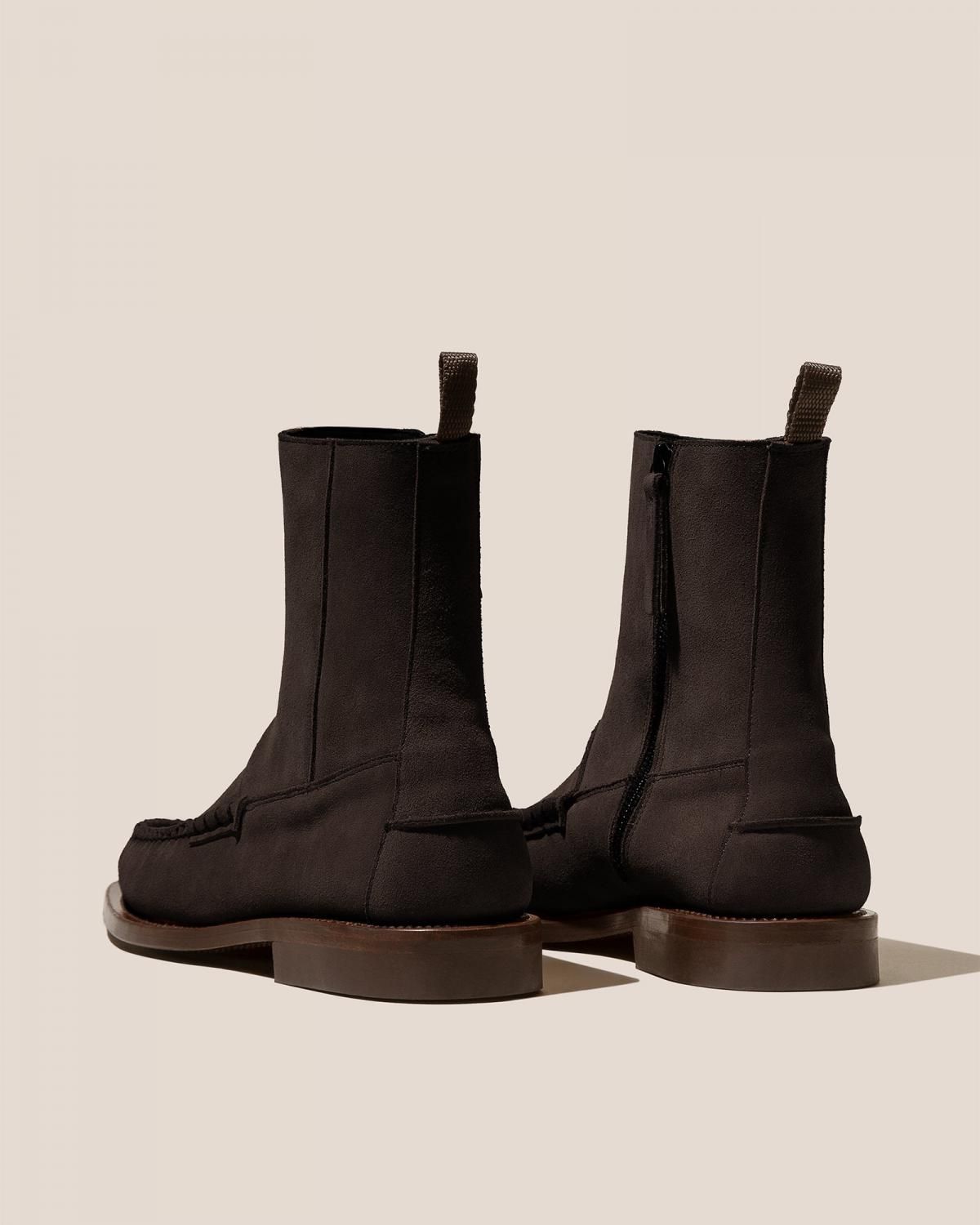 헤레우 안드레우 스웨이드 지퍼 앵클부츠 9064094007628 DARK BROWN - 상세 이미지 3