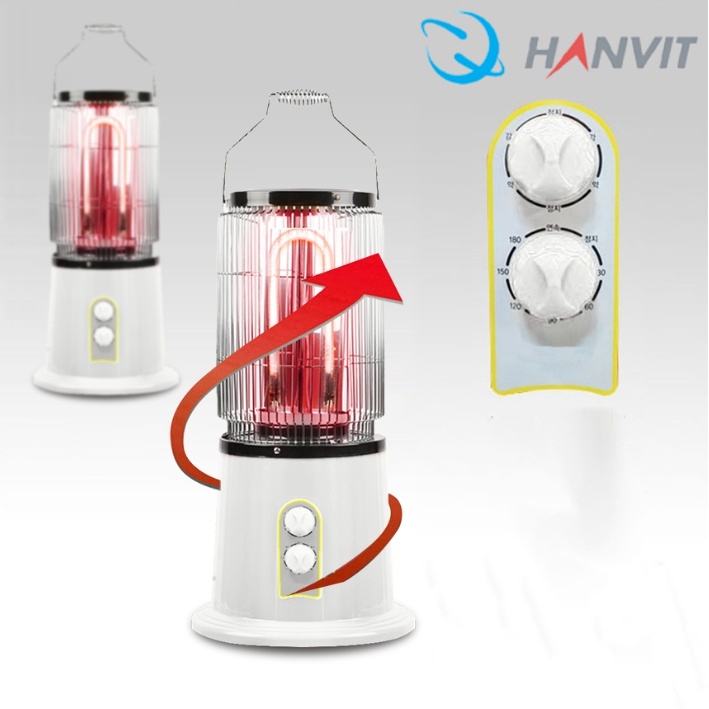 근적외선히터 타이머형 원통형히터 가정용난로 경비실온열기 DH-3500A