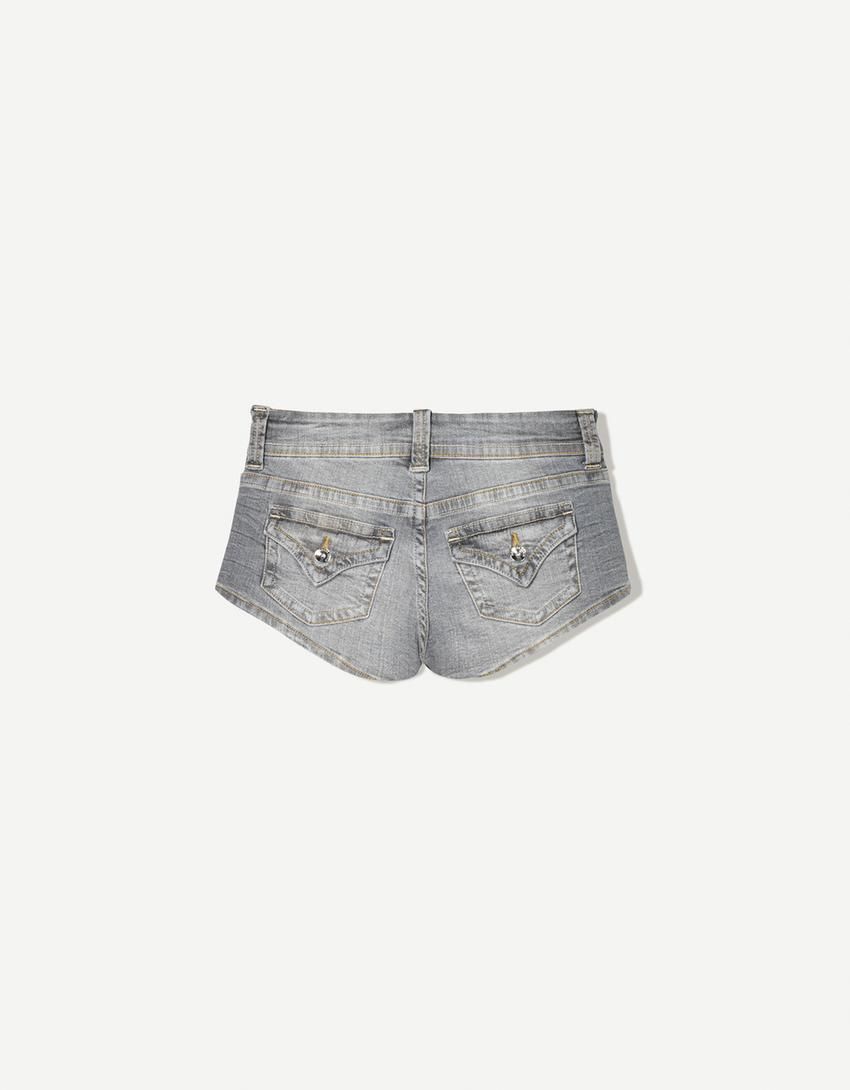 버쉬카 트렌디 연청 데님 미니 숏팬츠 3203/211 GREY - 상세 이미지 5