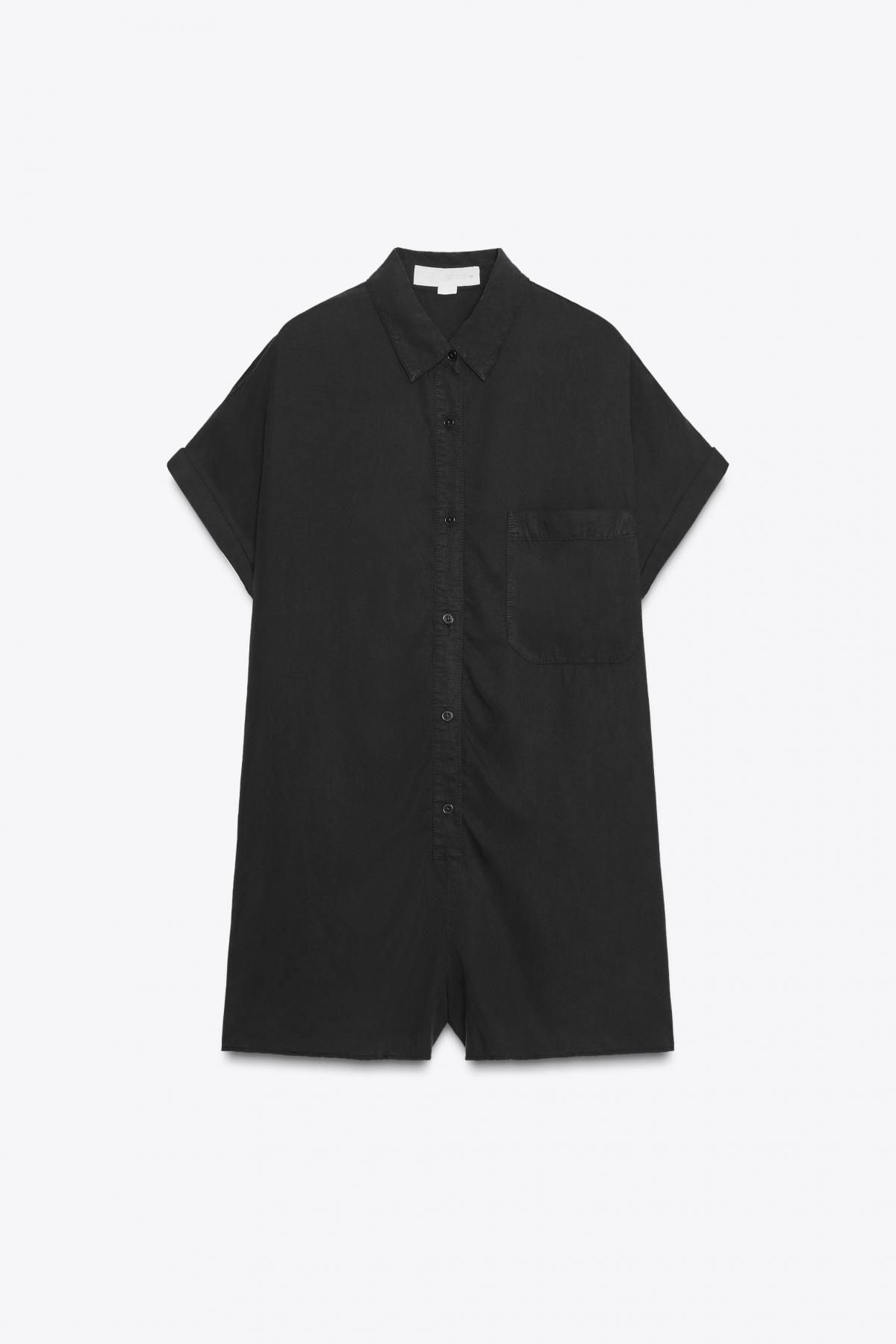 자라 플루이드 블랙 포켓 미니 점프수트 6929/284 BLACK - 메인 이미지