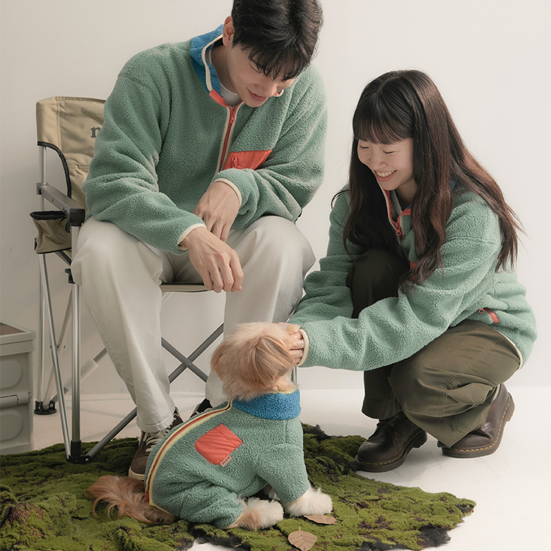 [세트할인]  바잇미 윈터팔레트 플리스 (반려견 + 반려인) - 상품 이미지