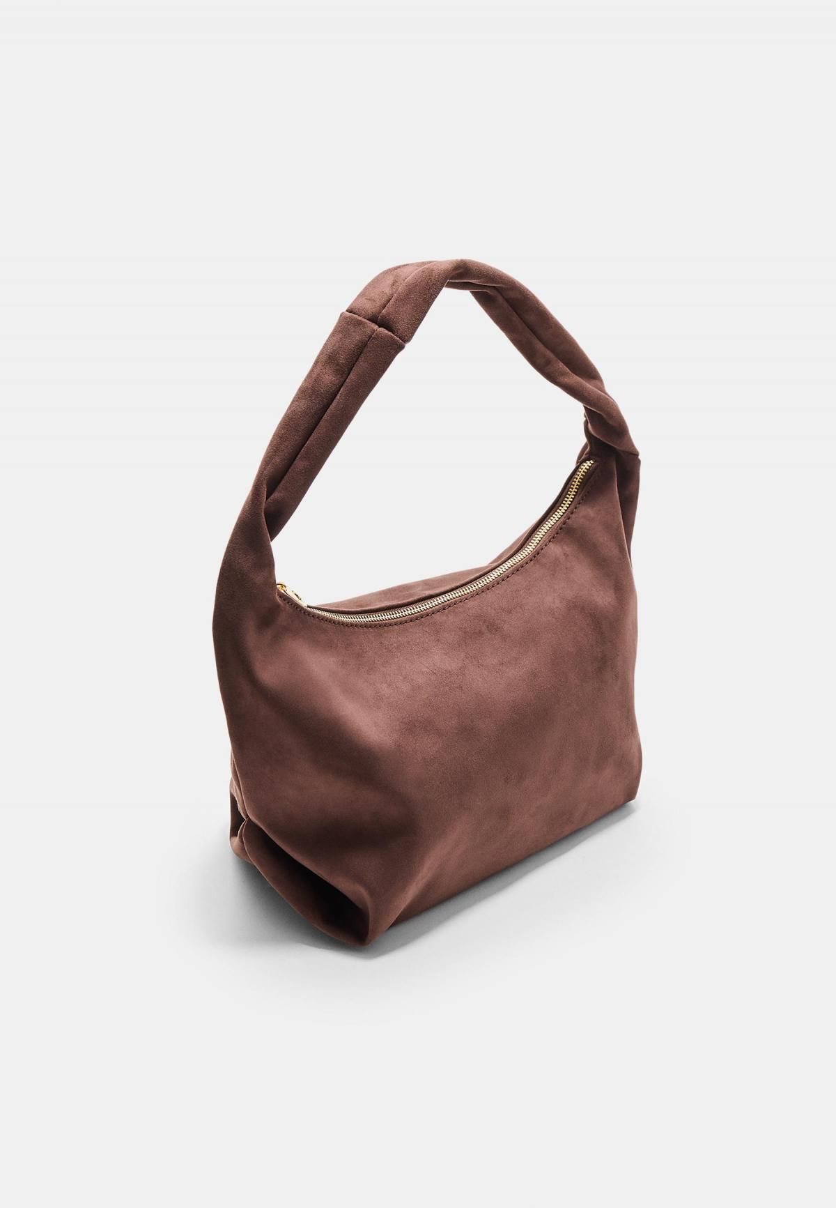 스트라디바리우스 스트랩 디테일 소프트 호보 숄더백 0986/801 BROWN - 상세 이미지 4
