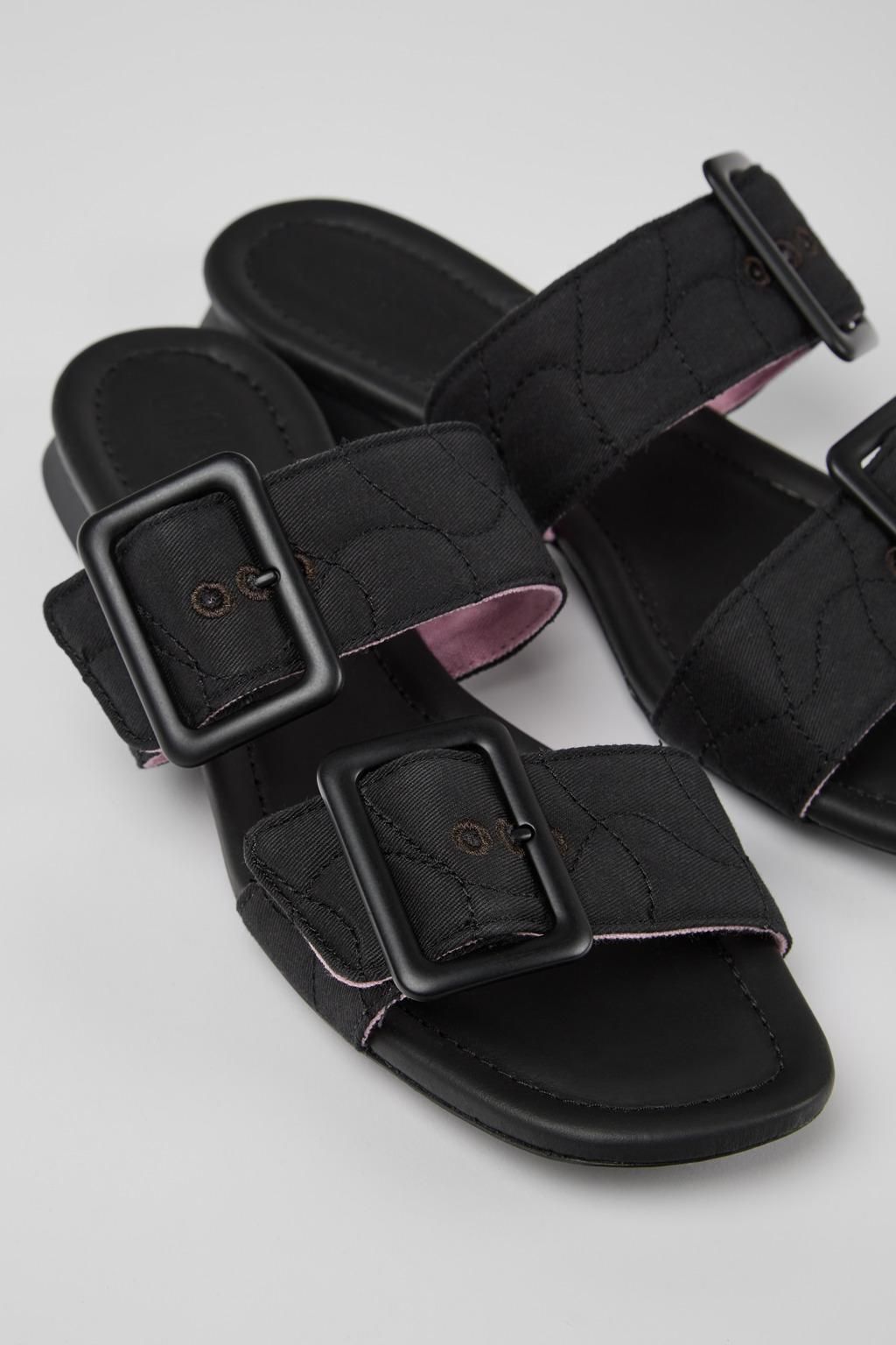캠퍼 블랙 스트랩 샌들 Casi Myra K201372-001 BLACK - 상세 이미지 2