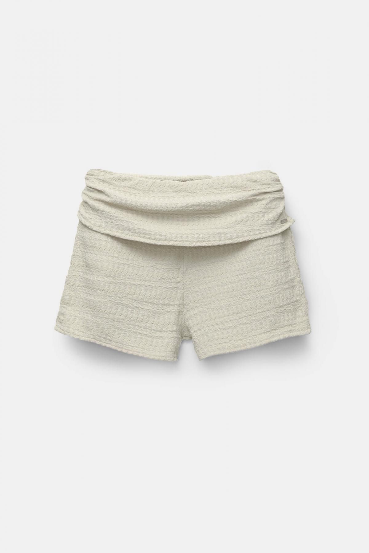 풀앤베어 러스틱 웨이스트 폴드오버 스트레치 반바지 7696/331 PALE GREEN - 상품 이미지