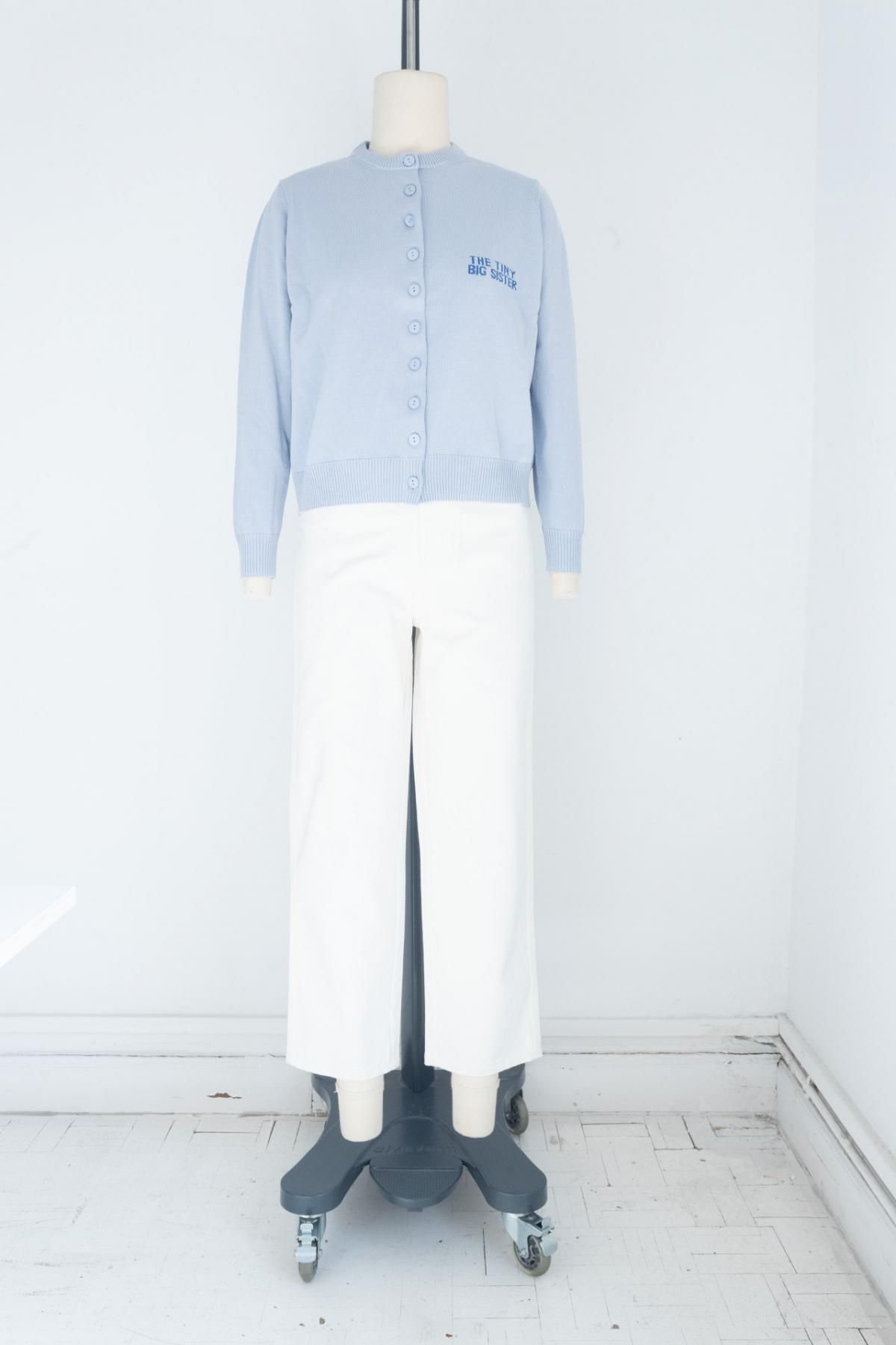 타이니코튼 라운드넥 버튼업 베이직 카디건 SS25-773L19 AZUL PASTEL - 상세 이미지 5