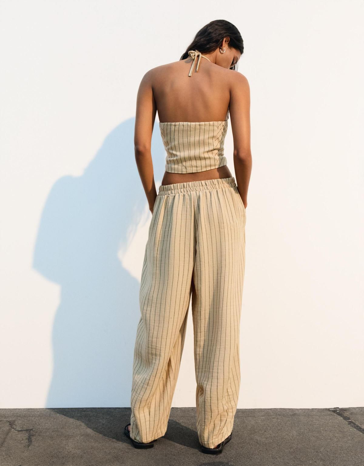 버쉬카 린넨 블렌드 벌룬 핏 다트 팬츠 0122/741 CAMEL - 상세 이미지 3