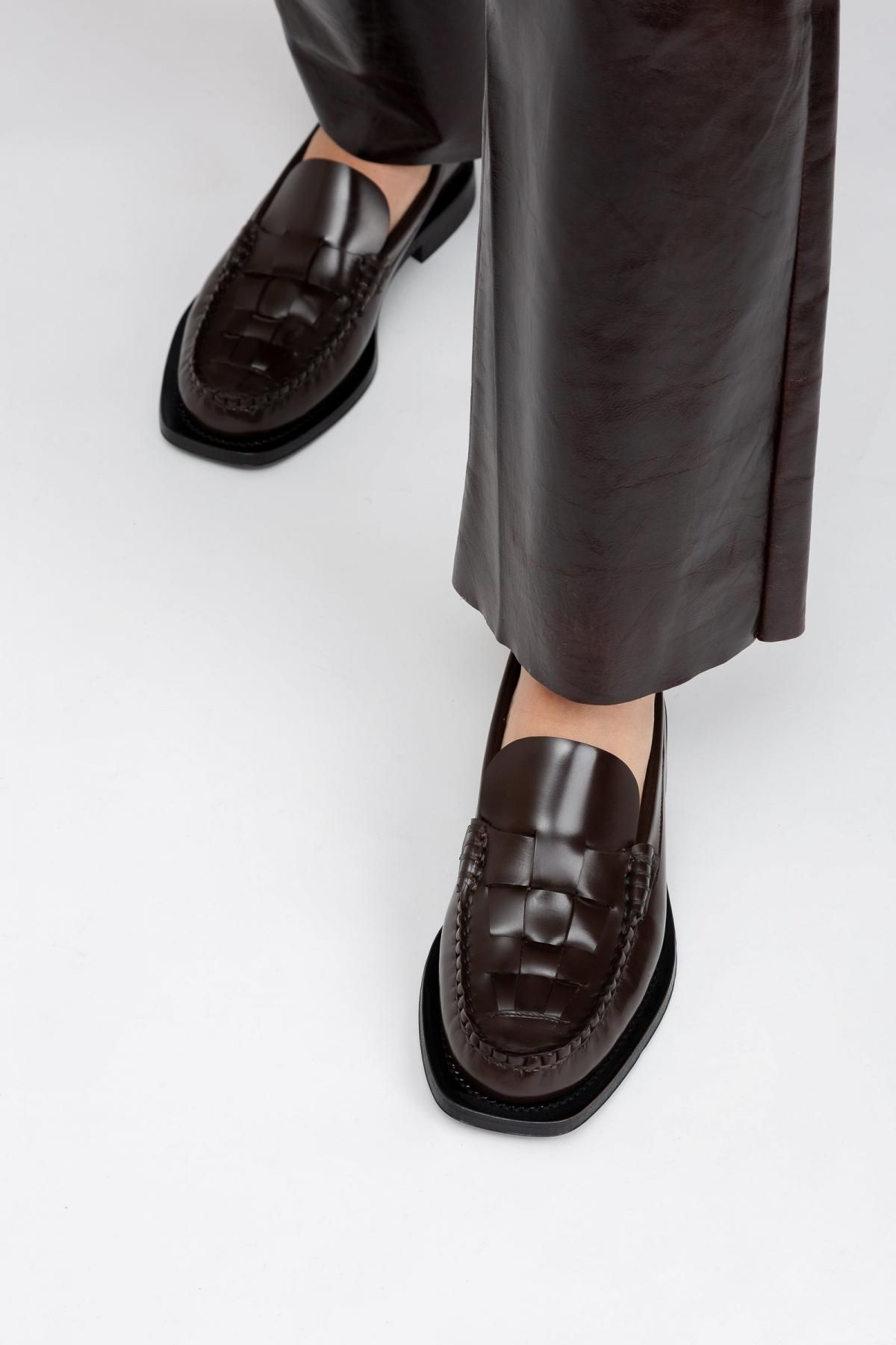 헤레우 놈벨라 인터우븐 슬립온 로퍼 7697071177944 DARK BROWN - 상세 이미지 5