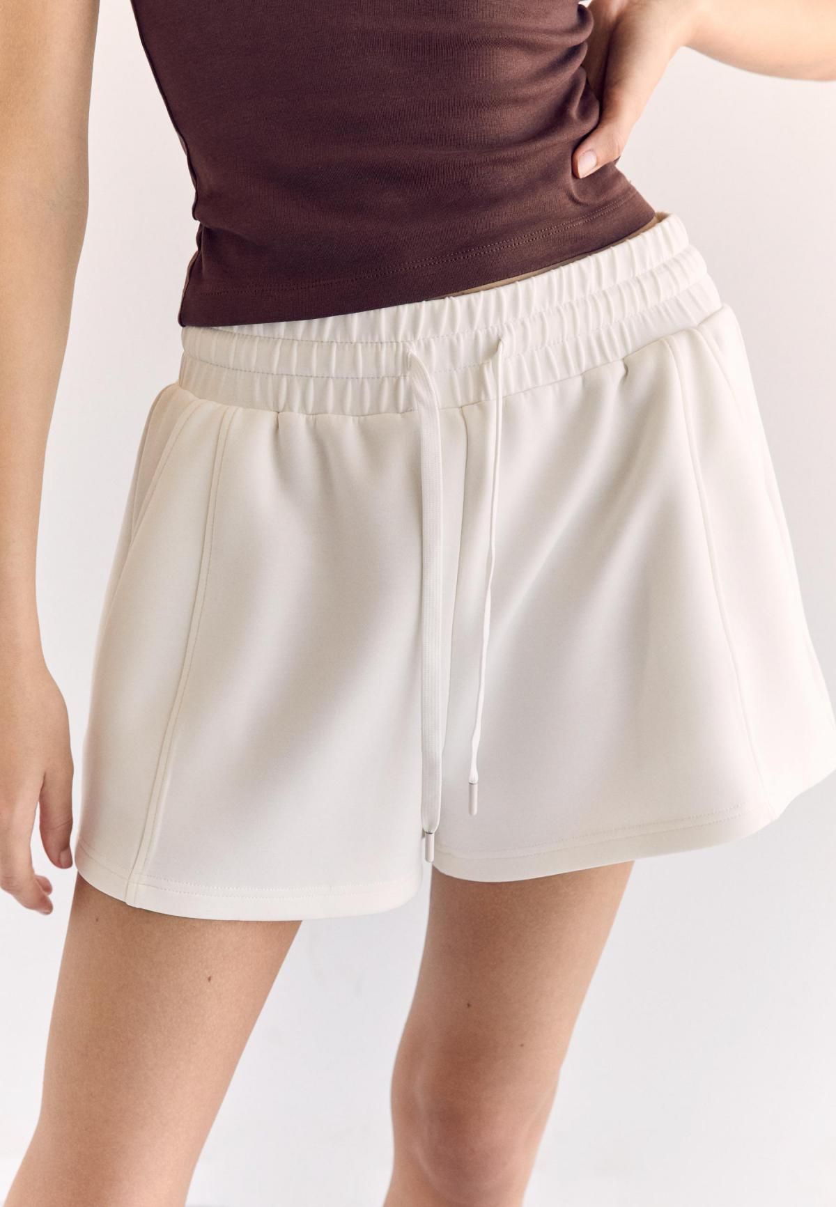 스트라디바리우스 소프트터치 이지웨어 밴딩 심플 심라인 반바지 8650/313 WHITE - 상세 이미지 3