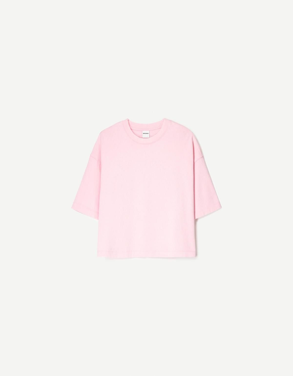 버쉬카 헤비 코튼 박시핏 반팔 티셔츠 2335/443 PINK - 상품 이미지