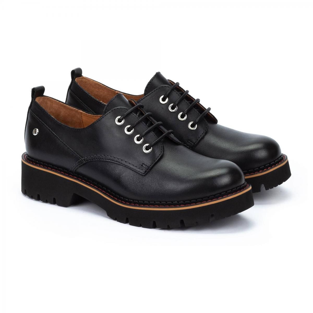 피콜리노스 프리미엄 소프트레더 베이직 더비슈즈 VICAR W6S-4991 BLACK - 상세 이미지 2