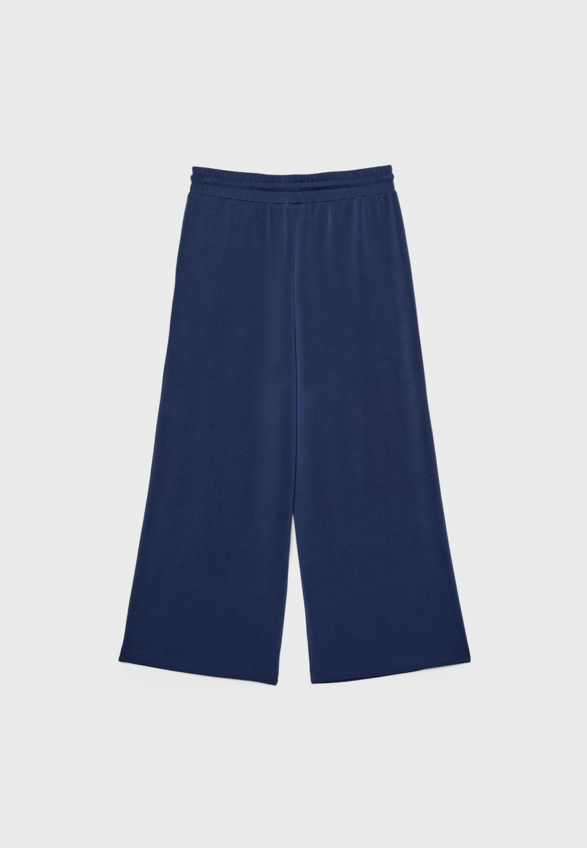 스트라디바리우스 모달 블렌드 밴딩 소프트 와이드 팬츠 7763/371 NAVY BLUE - 상세 이미지 3