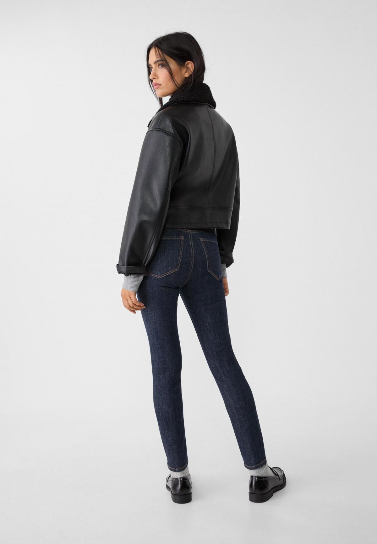 스트라디바리우스 슈퍼스트레치 레귤러 스키니핏 데님 청바지 1400/500 RINSE BLUE DENIM - 상세 이미지 3